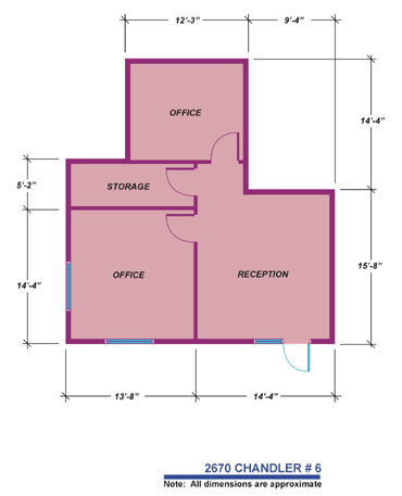 2670 Chandler Ave, Las Vegas, NV en alquiler Plano de la planta- Imagen 1 de 1