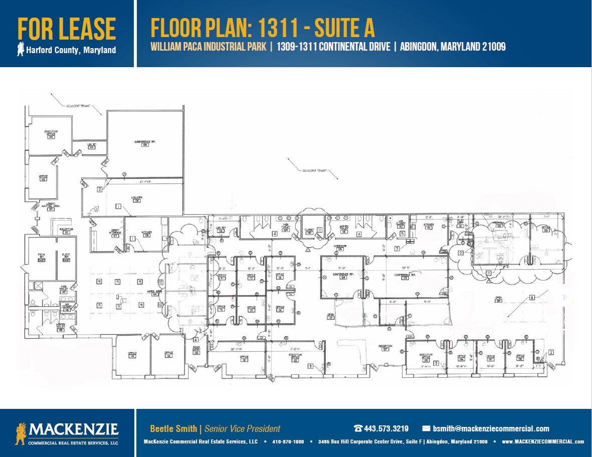 1301 Continental Dr, Abingdon, MD en alquiler Plano de la planta- Imagen 1 de 1