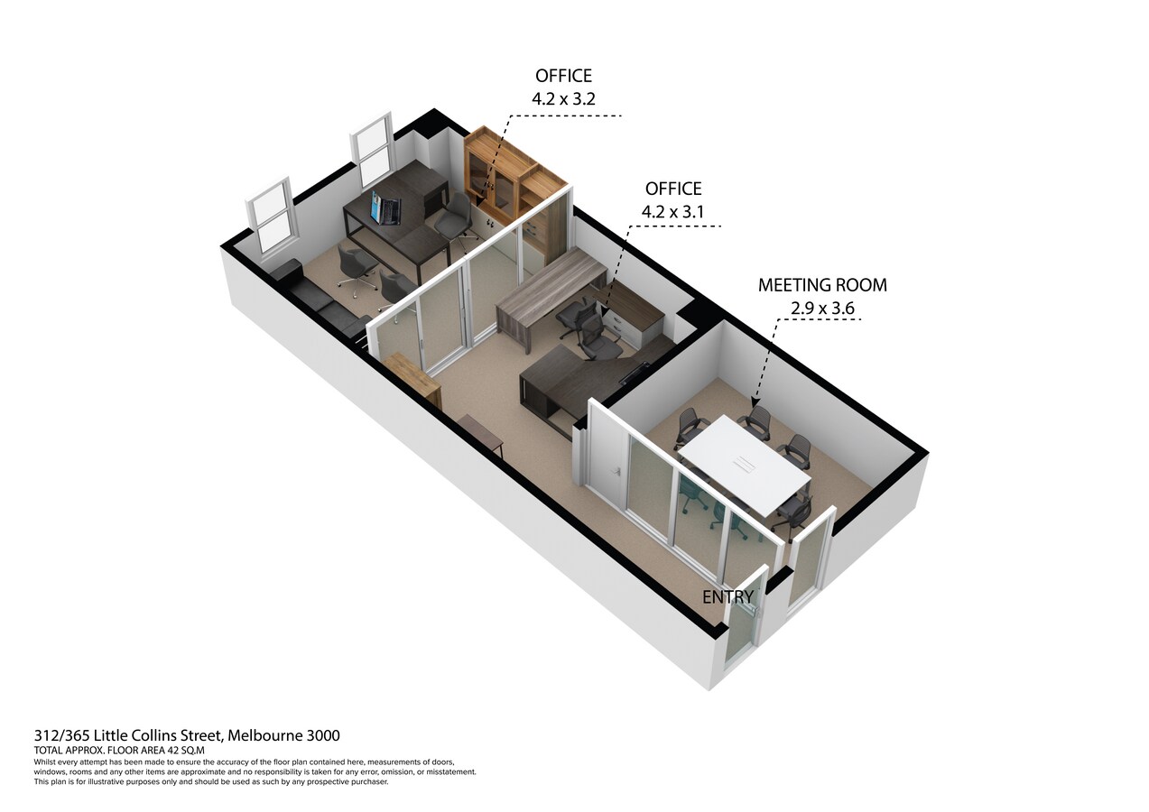 365 Little Collins St, Melbourne, VIC 3000 - Unidad 312 - - Plano de la planta - Image 2 of 6
