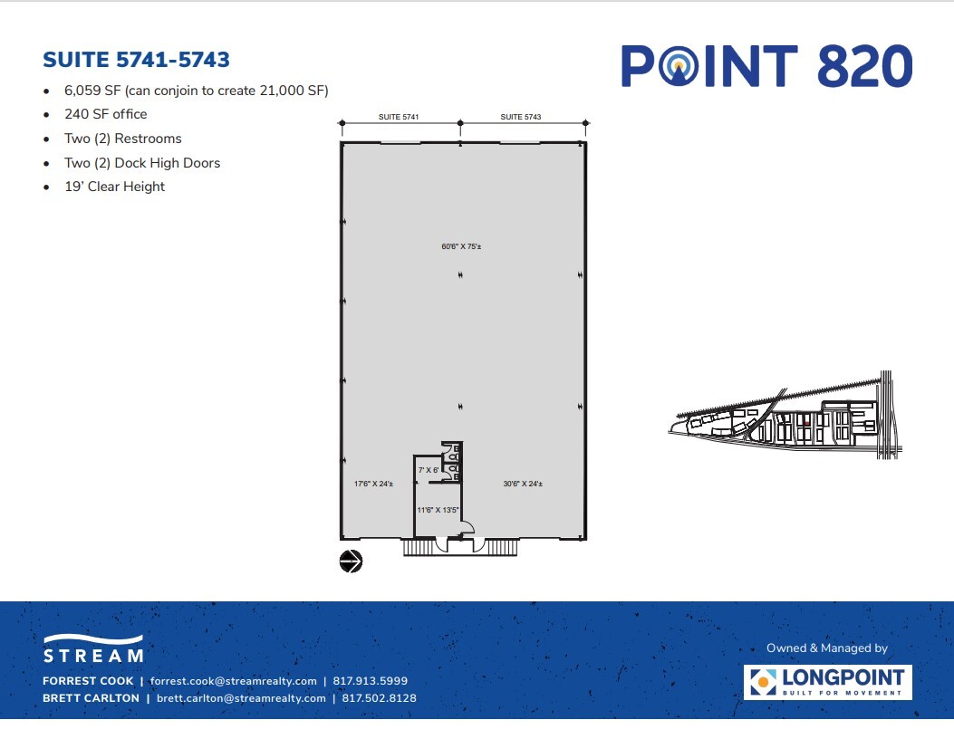 5721 E Rosedale St, Fort Worth, TX en alquiler Plano de la planta- Imagen 1 de 1