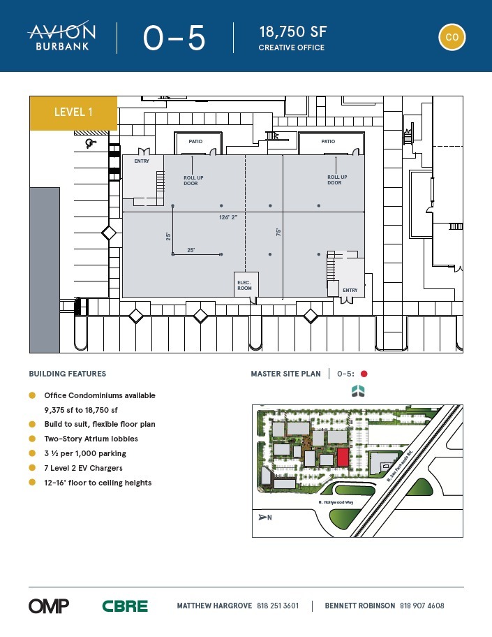 3051-3055 N Hollywood Way, Burbank, CA en venta Plano de la planta- Imagen 1 de 1