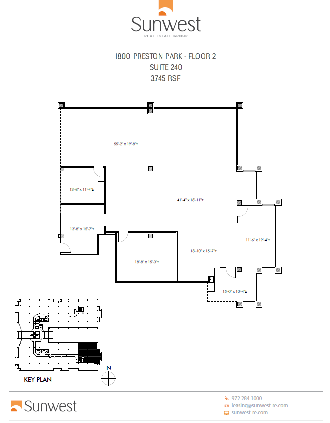 1800 Preston Park Blvd, Plano, TX en alquiler Plano de la planta- Imagen 1 de 1