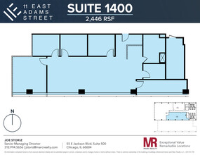 11 E Adams St, Chicago, IL en alquiler Plano de la planta- Imagen 1 de 6