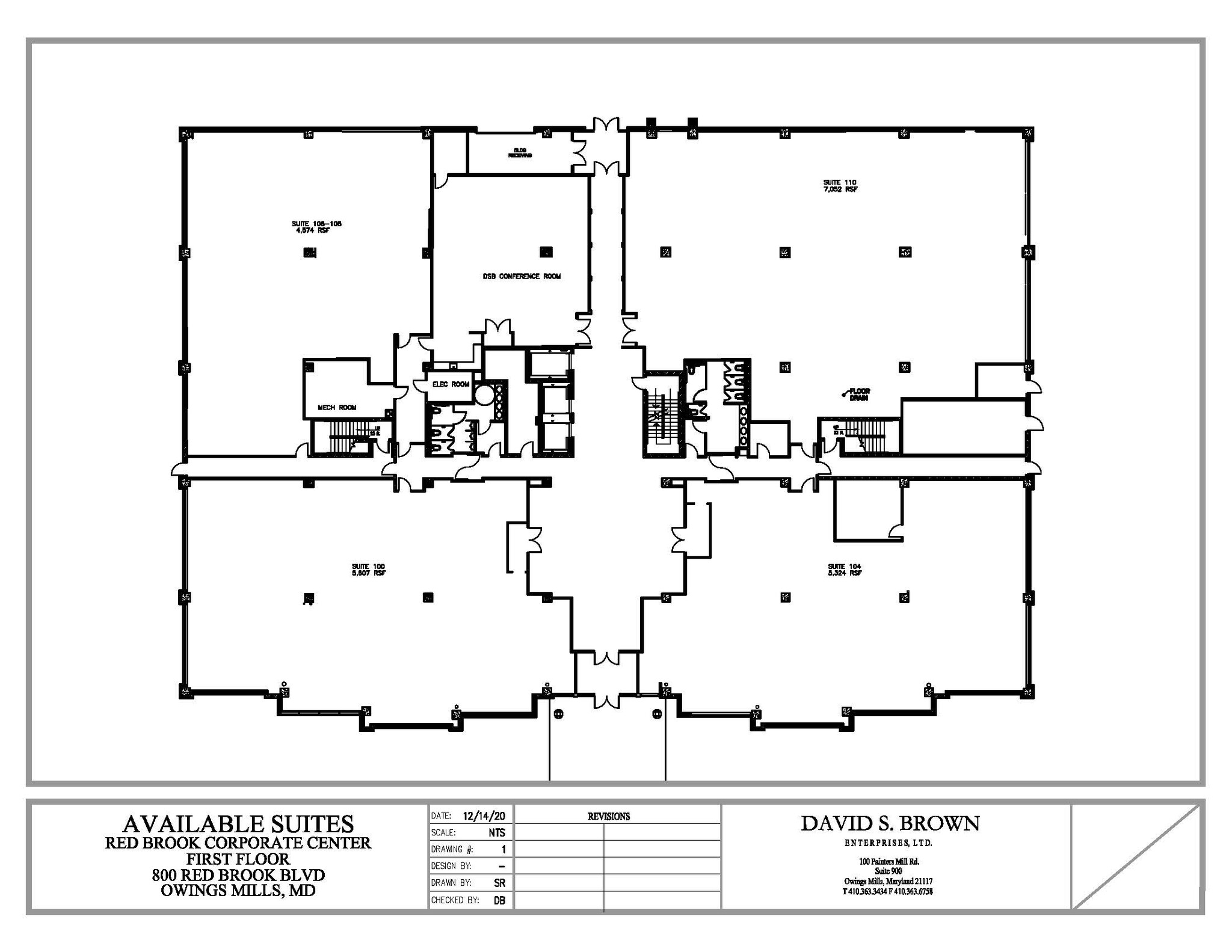 600 Red Brook Blvd, Owings Mills, MD en alquiler Plano de la planta- Imagen 1 de 2