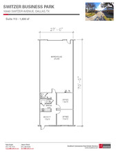 10930 Switzer Ave, Dallas, TX en alquiler Plano de la planta- Imagen 2 de 4