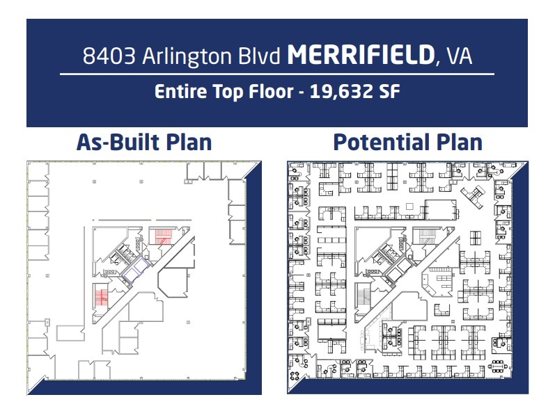 8403 Arlington Blvd, Fairfax, VA en alquiler Plano de la planta- Imagen 1 de 1