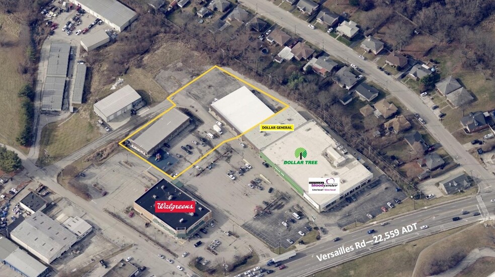 375 Versailles Rd, Frankfort, KY en venta - Vista aérea - Imagen 1 de 4