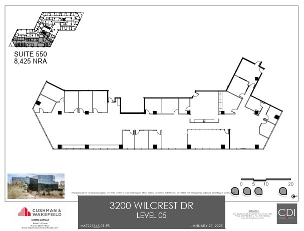 3200 Wilcrest Dr, Houston, TX en alquiler Plano de la planta- Imagen 1 de 1