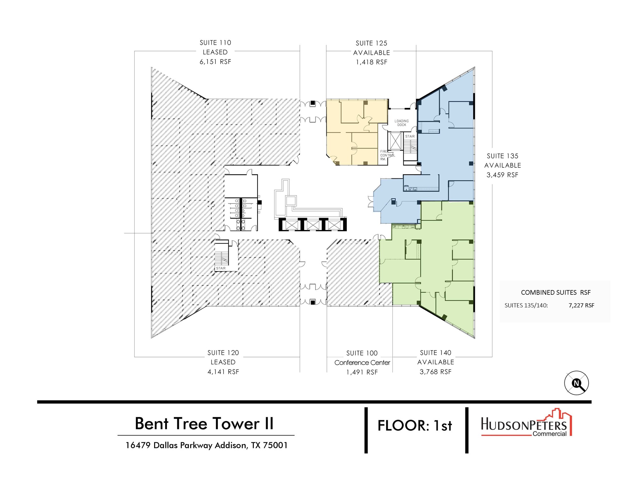 16479 Dallas Pky, Addison, TX en alquiler Plano de la planta- Imagen 1 de 12