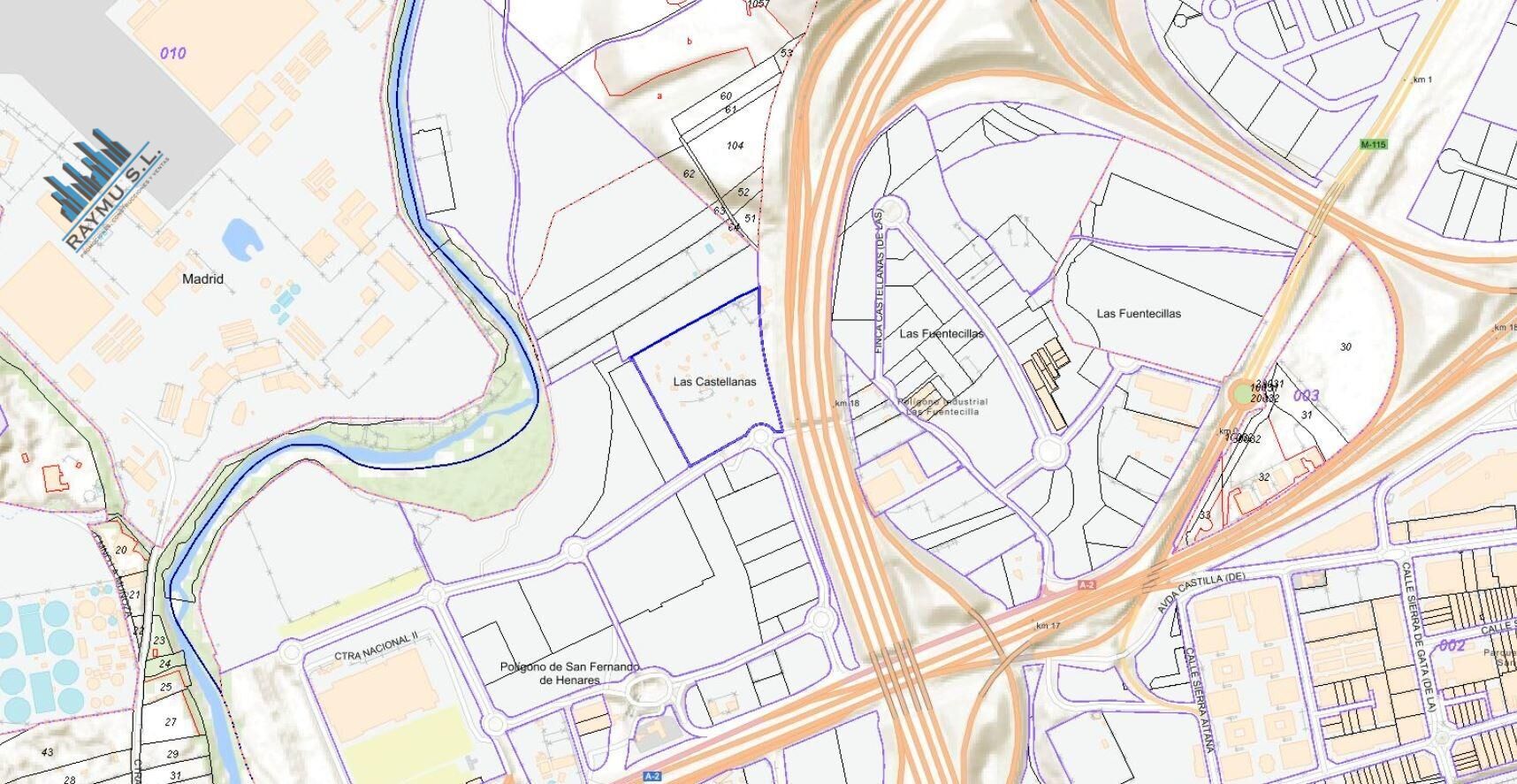 PJ. Polígono 2, 66B, San Fernando de Henares, Madrid en venta Plano de solar- Imagen 1 de 4