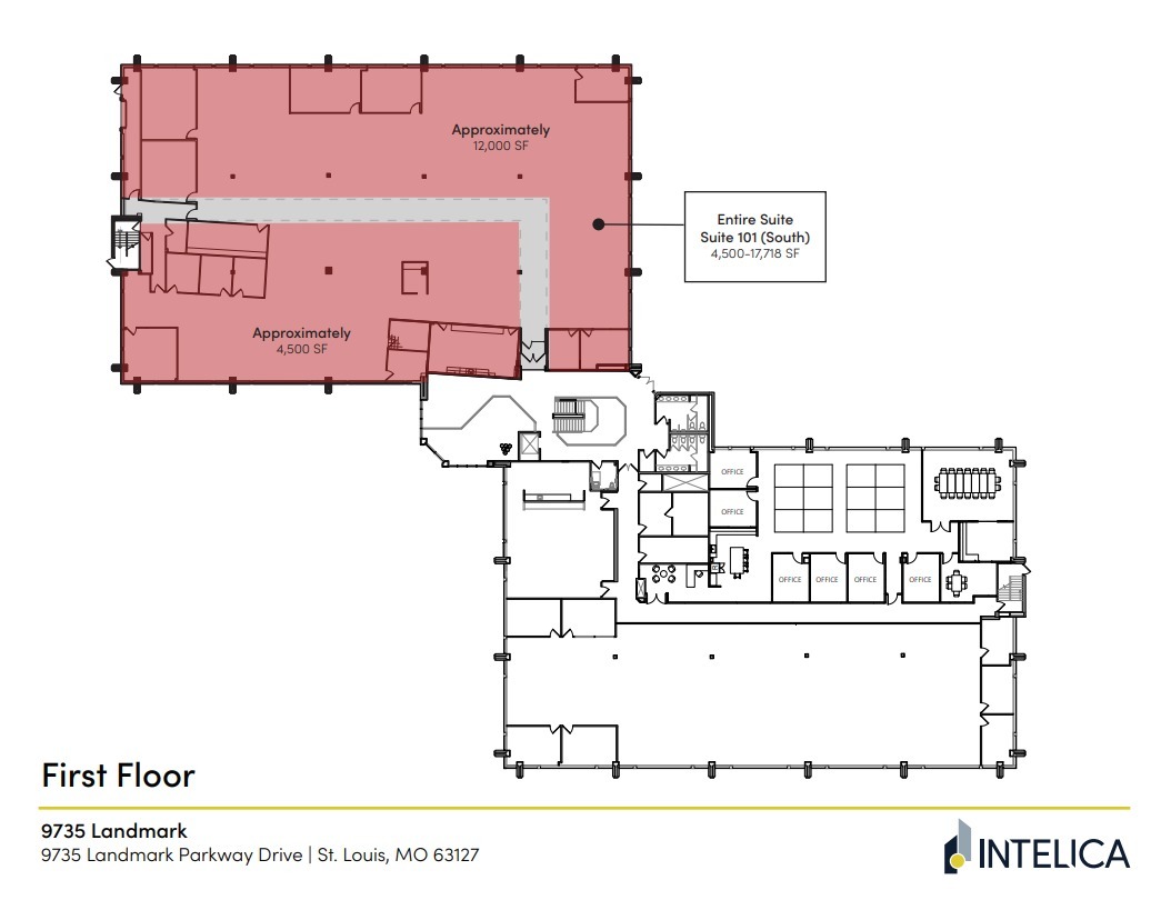 9735 Landmark Parkway Dr, Sunset Hills, MO en alquiler Plano de la planta- Imagen 1 de 1