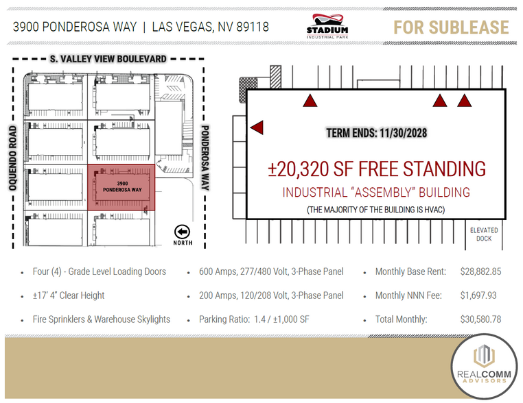 3900 W Ponderosa Way, Las Vegas, NV en alquiler - Foto del edificio - Imagen 2 de 5