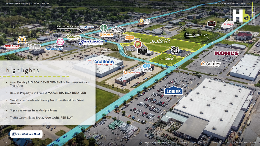 Parkwood Drive & Fair Park Blvd, Jonesboro, AR en venta - Vista aérea - Imagen 2 de 6