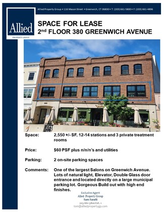 Más detalles para 380 Greenwich Ave, Greenwich, CT - Locales en alquiler