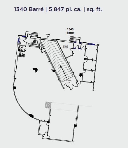 1320-1390 Rue Barré, Montréal, QC en alquiler Plano de la planta- Imagen 1 de 1