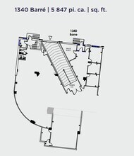 1320-1390 Rue Barré, Montréal, QC en alquiler Plano de la planta- Imagen 1 de 1