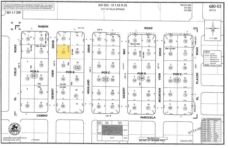 520 S Desert View Dr, Palm Springs, CA en venta - Plano de solar - Imagen 2 de 12