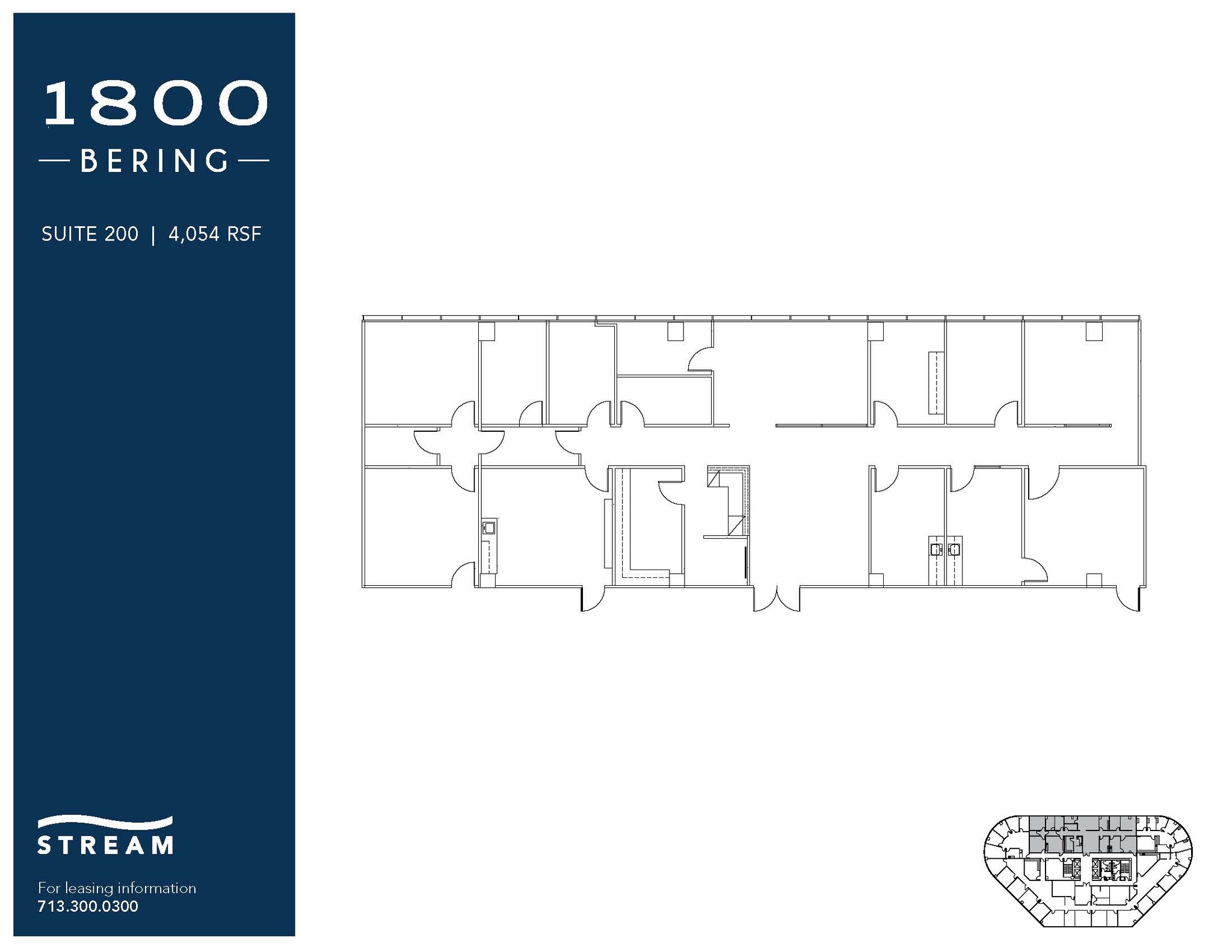 1800 Bering Dr, Houston, TX en alquiler Plano de la planta- Imagen 1 de 1