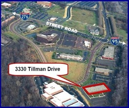 3330 Tillman Dr, Bensalem, PA - vista aérea  vista de mapa