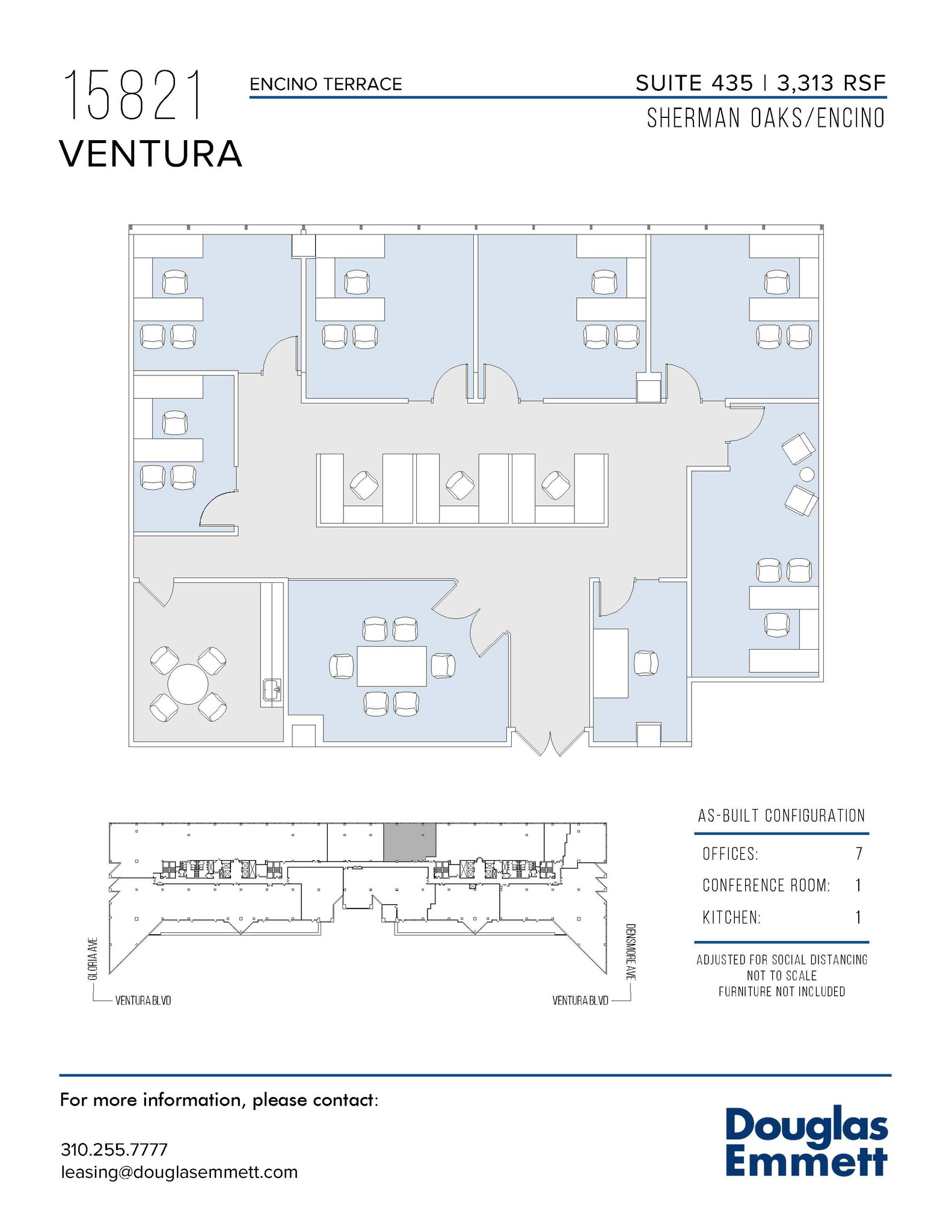 15821 Ventura Blvd, Encino, CA en alquiler Plano de la planta- Imagen 1 de 1