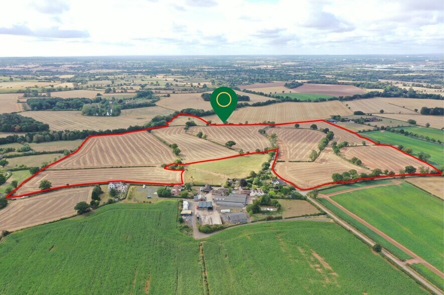 Land Forming Part of New House Farm, Hurley, Atherstone en venta - Vista aérea - Imagen 3 de 11