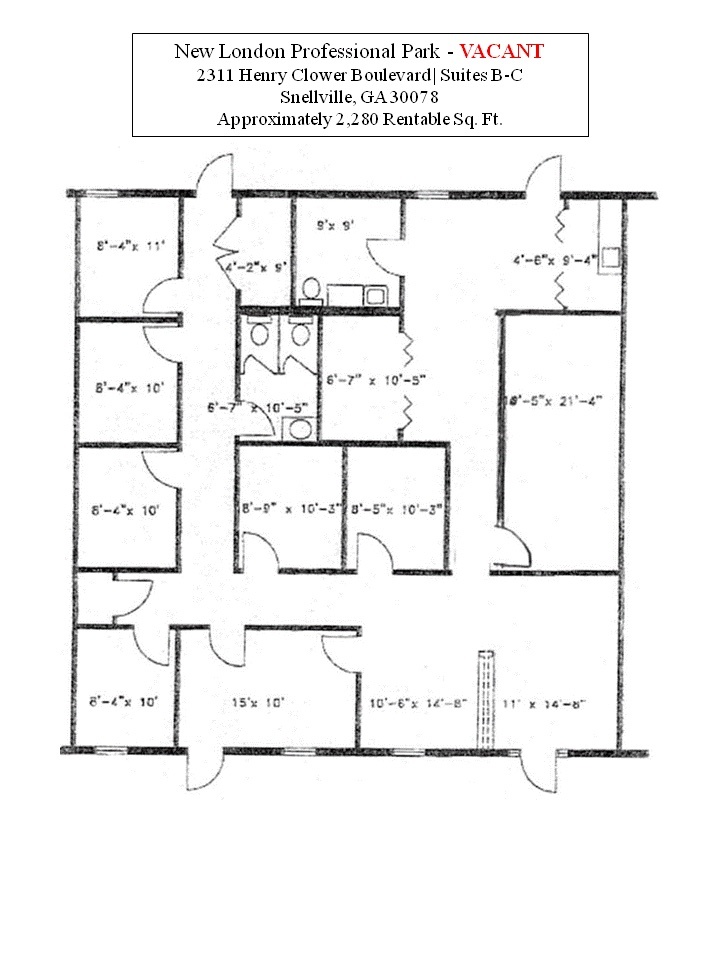 2301 Henry Clower Blvd, Snellville, GA en alquiler Plano de la planta- Imagen 1 de 1