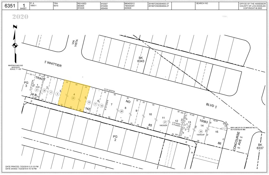 2445 W Whittier Blvd, Montebello, CA en alquiler - Plano de solar - Imagen 2 de 2