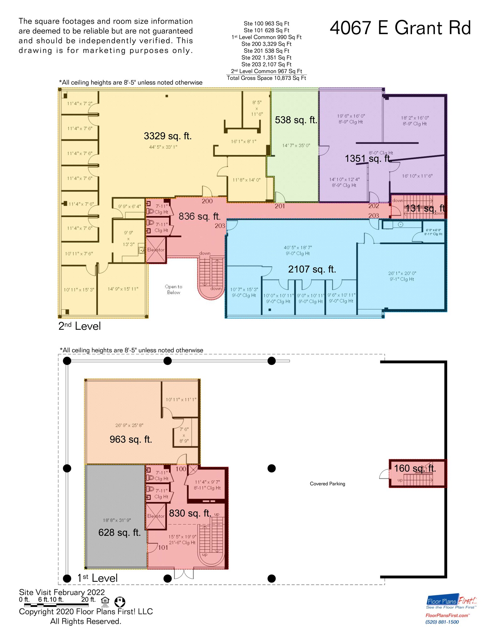 4067 E Grant Rd, Tucson, AZ en alquiler Plano del sitio- Imagen 1 de 10