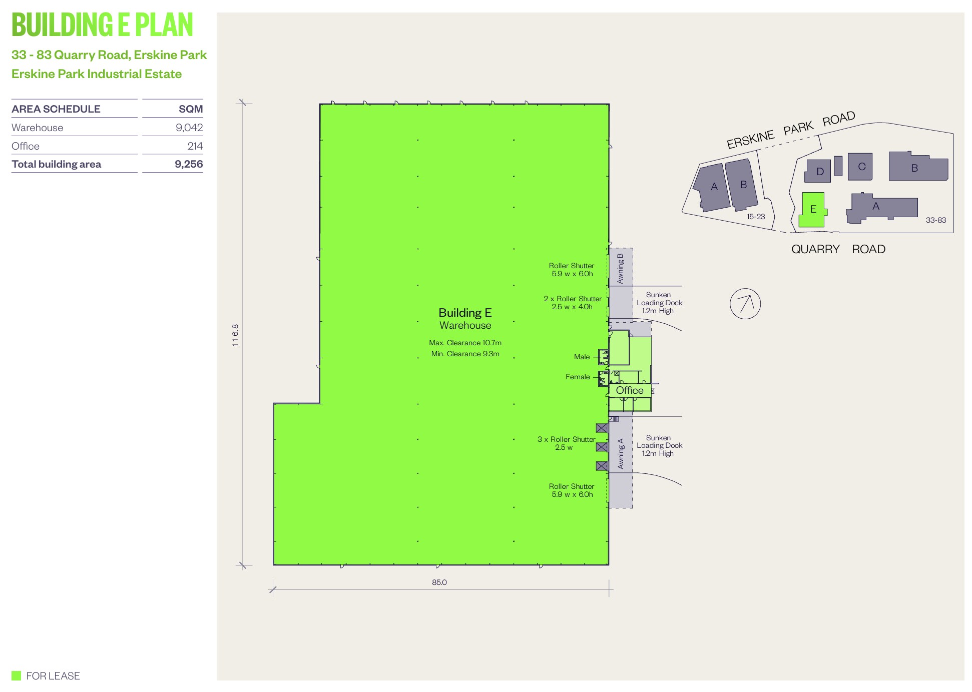 33-83 Quarry Rd, Erskine Park en alquiler Plano de la planta- Imagen 1 de 3