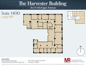 180 N Michigan Ave, Chicago, IL en alquiler Plano de la planta- Imagen 1 de 14