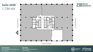 230 W Monroe St, Chicago, IL en alquiler Plano de la planta- Imagen 1 de 1