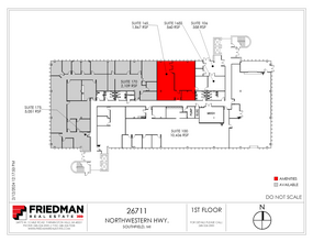 26711 Northwestern Hwy, Southfield, MI en venta Plano de la planta- Imagen 2 de 2