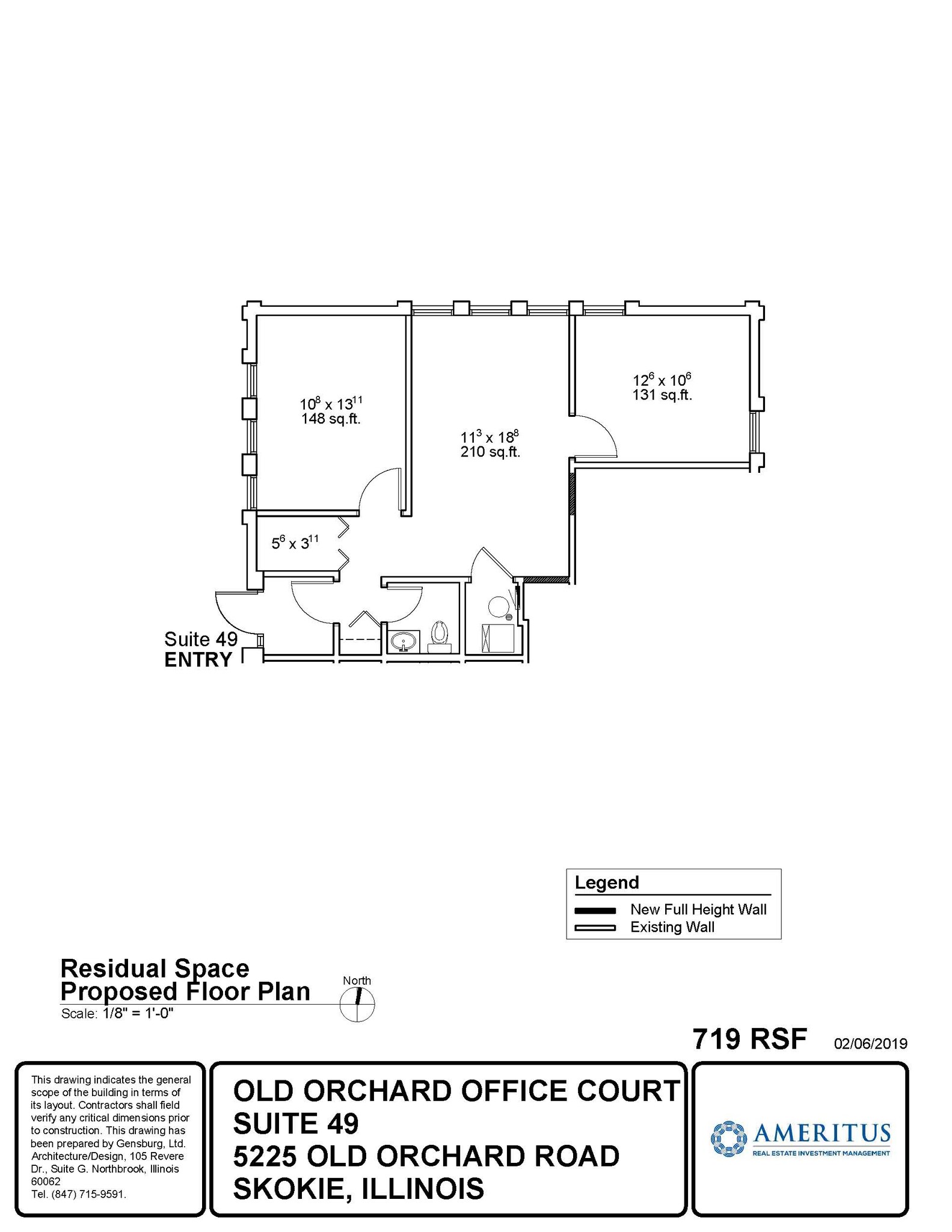 5225 Old Orchard Rd, Skokie, IL en alquiler Plano de la planta- Imagen 1 de 1