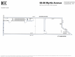 58-08 Myrtle Ave, Flushing, NY en alquiler Plano de la planta- Imagen 2 de 2