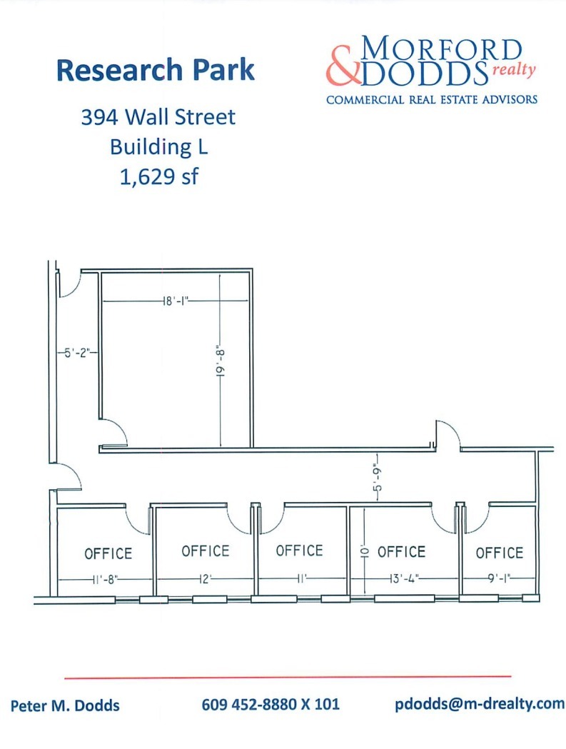 376-400 Wall St, Princeton, NJ en alquiler Plano de la planta- Imagen 1 de 1