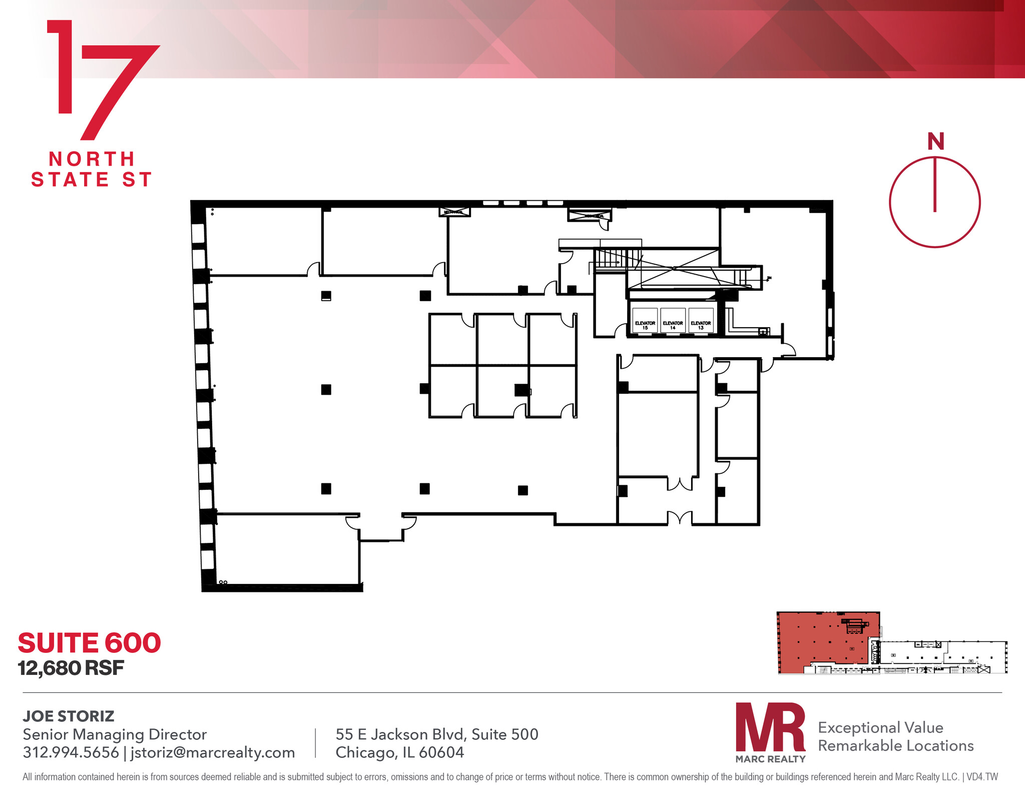 17 N State St, Chicago, IL en alquiler Plano de la planta- Imagen 1 de 16