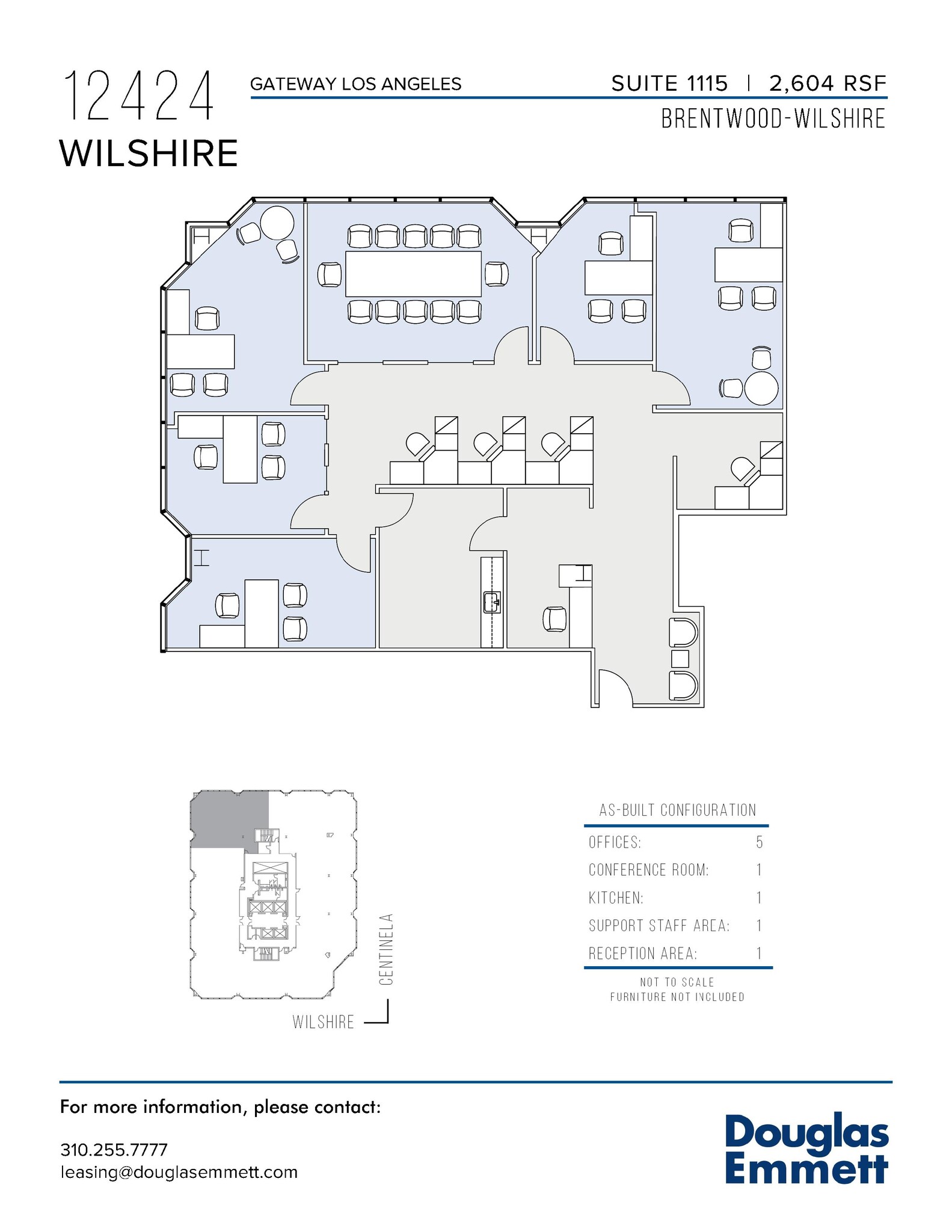 12424 Wilshire Blvd, Los Angeles, CA en alquiler Plano de la planta- Imagen 1 de 1