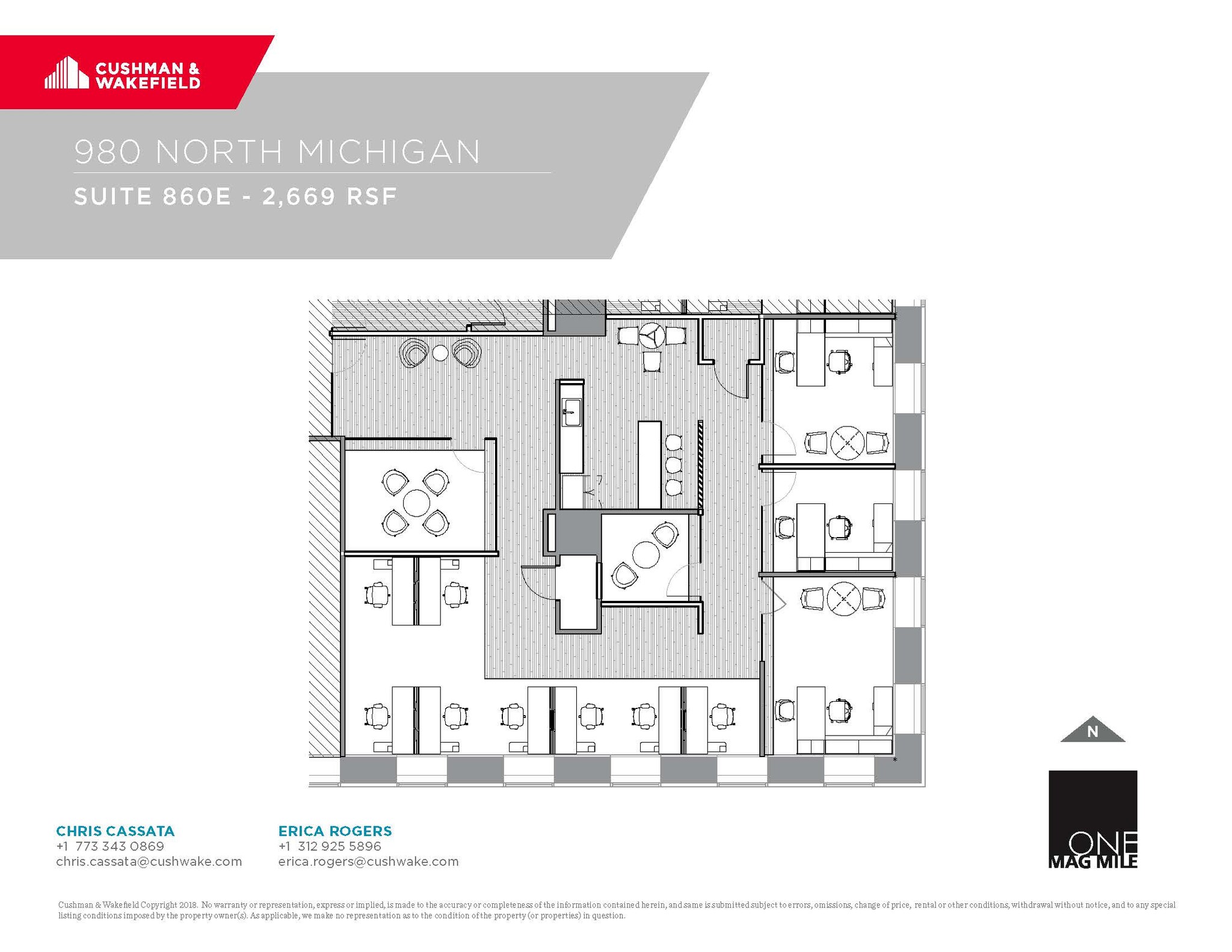 980 N Michigan Ave, Chicago, IL en alquiler Plano de la planta- Imagen 1 de 1