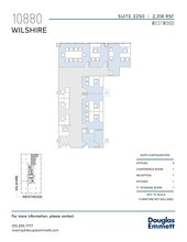 10880 Wilshire Blvd, Los Angeles, CA en alquiler Plano de la planta- Imagen 1 de 1