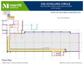 215 Schilling Cir, Hunt Valley, MD en alquiler Plano de la planta- Imagen 1 de 2