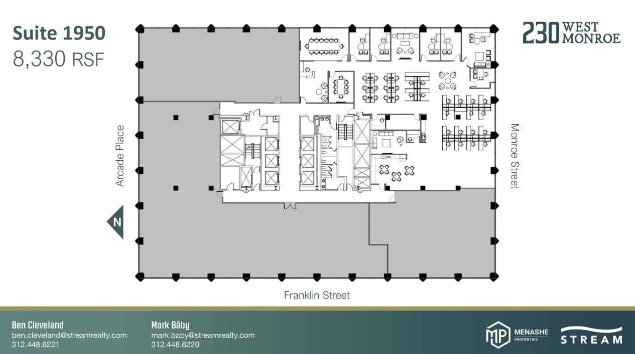 230 W Monroe St, Chicago, IL en alquiler Plano de la planta- Imagen 1 de 1