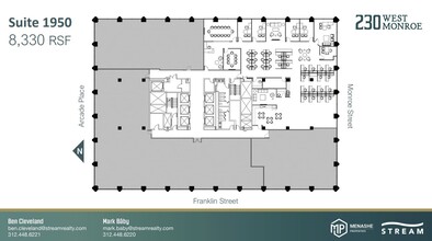 230 W Monroe St, Chicago, IL en alquiler Plano de la planta- Imagen 1 de 1