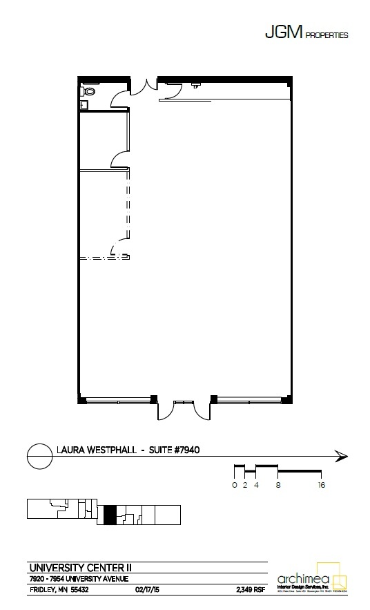 7920-7958 NE University Ave, Fridley, MN en alquiler Plano de la planta- Imagen 1 de 1