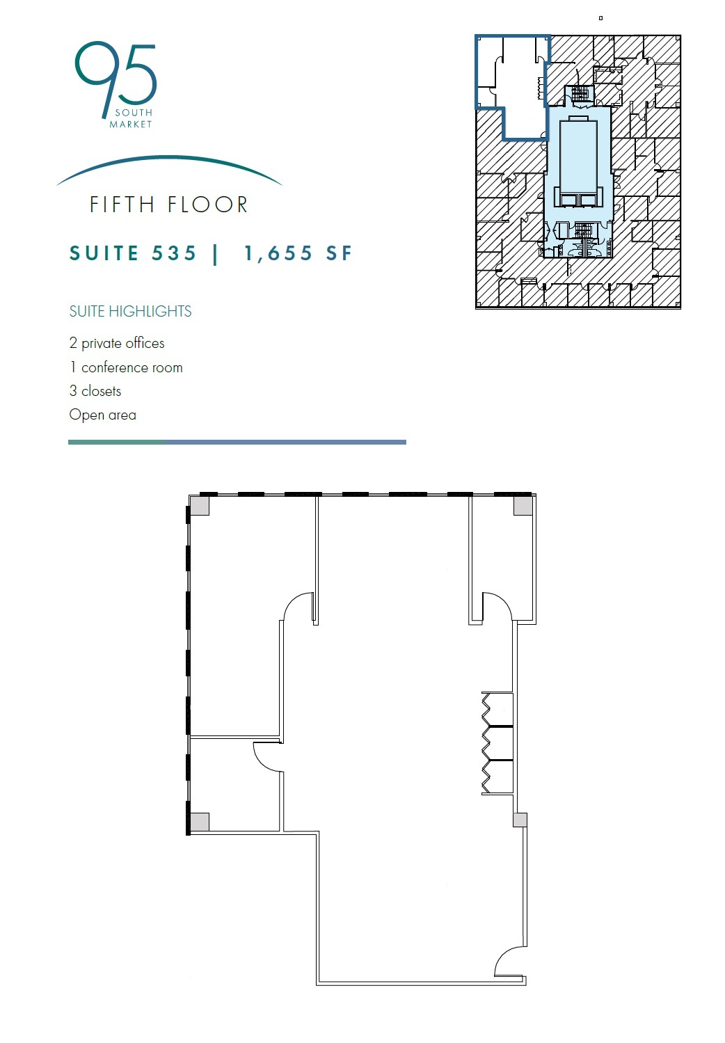 95 S Market St, San Jose, CA en alquiler Plano de la planta- Imagen 1 de 1