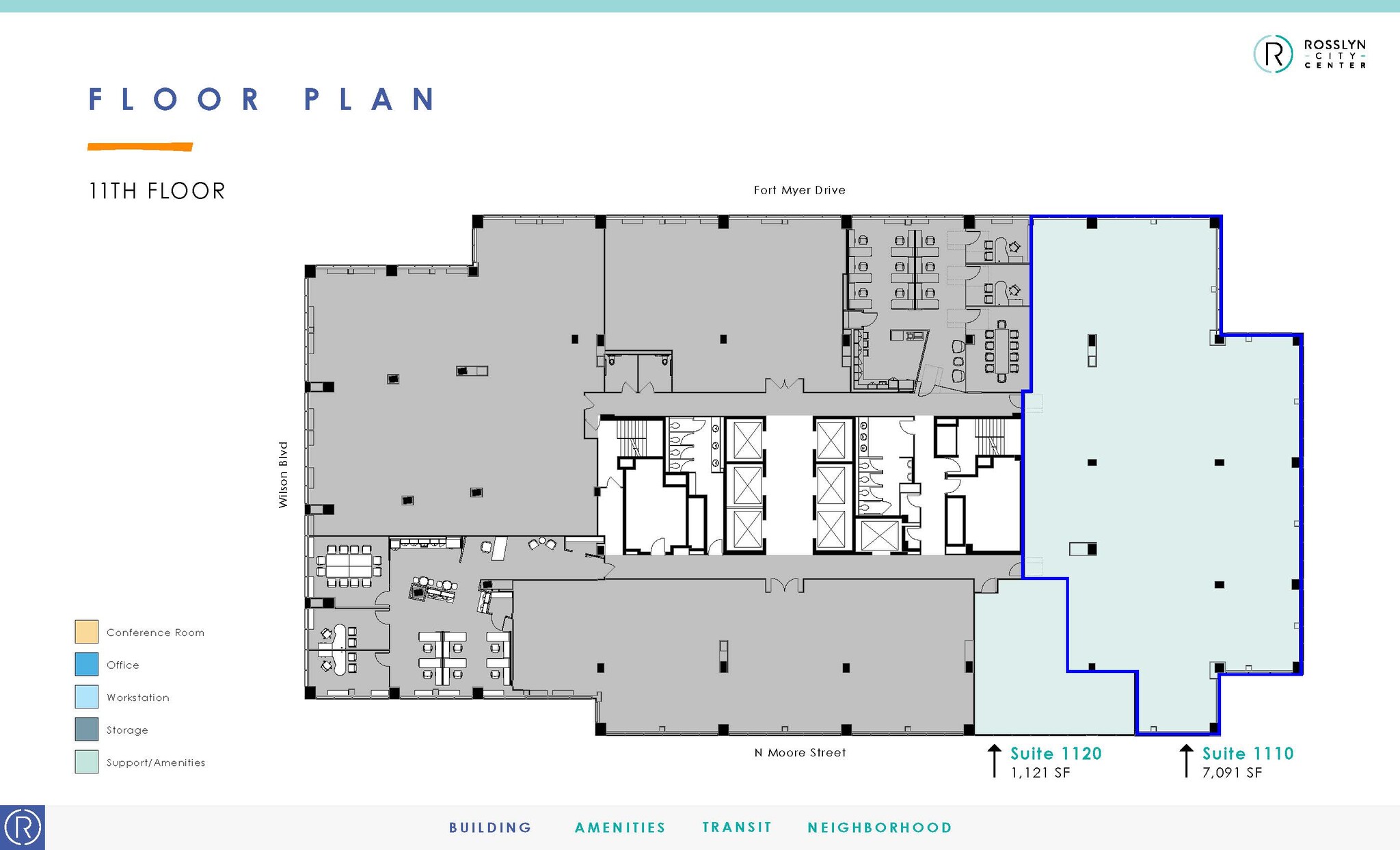 1700 N Moore St, Arlington, VA en alquiler Plano de la planta- Imagen 1 de 1