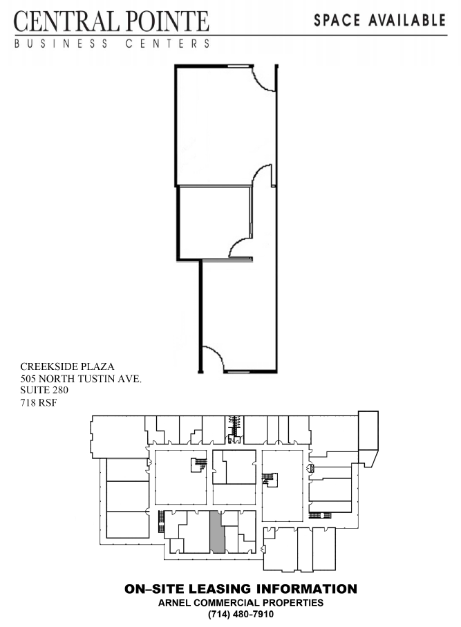 505 N Tustin Ave, Santa Ana, CA en alquiler Plano de la planta- Imagen 1 de 1