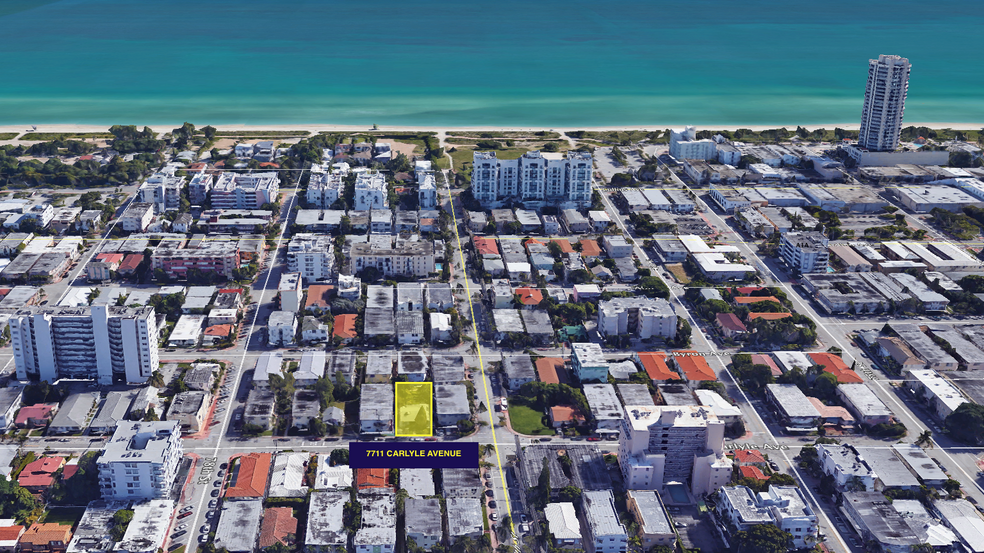 7711 Carlyle Ave, Miami Beach, FL en venta - Vista aérea - Imagen 2 de 5