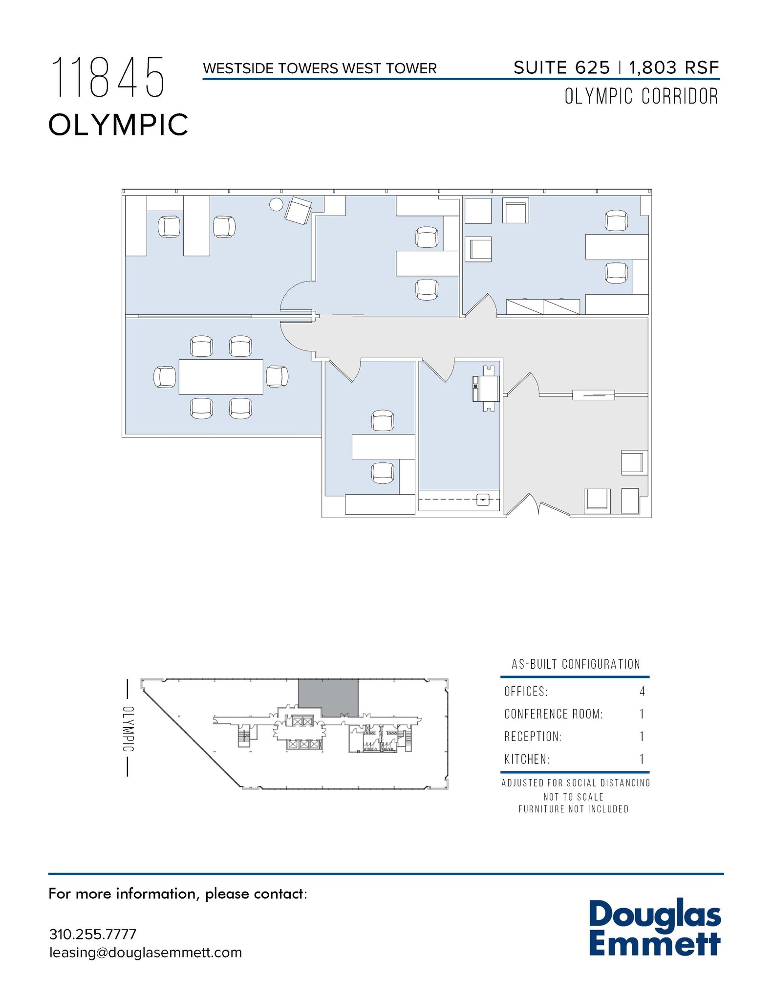 11845 W Olympic Blvd, Los Angeles, CA en alquiler Plano de la planta- Imagen 1 de 1