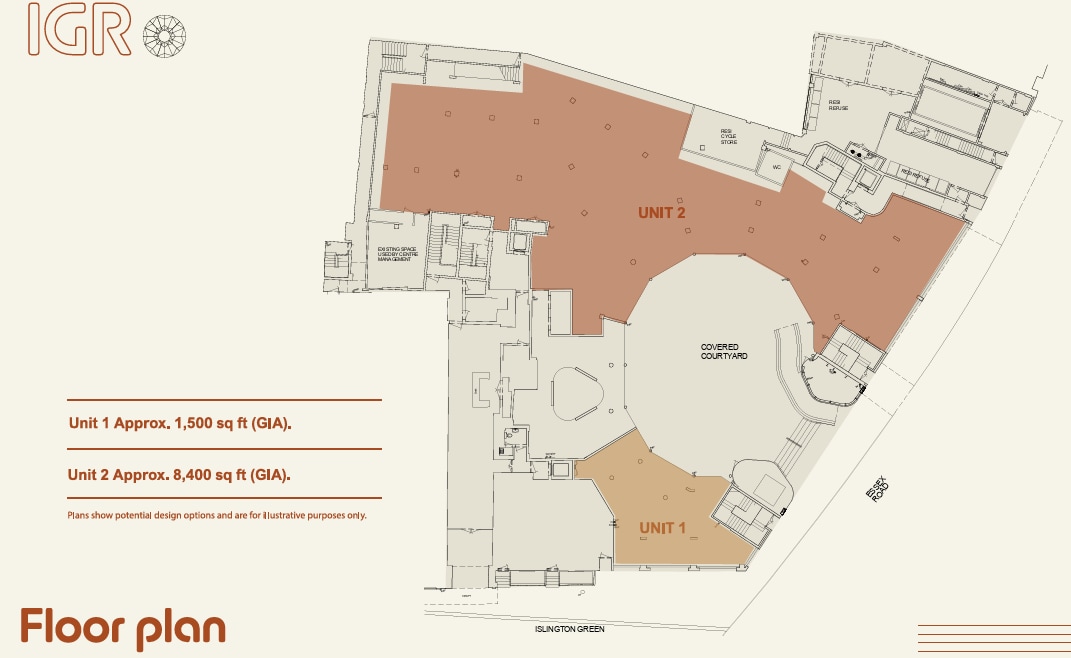 12A Islington Green, London en alquiler Plano de la planta- Imagen 1 de 1