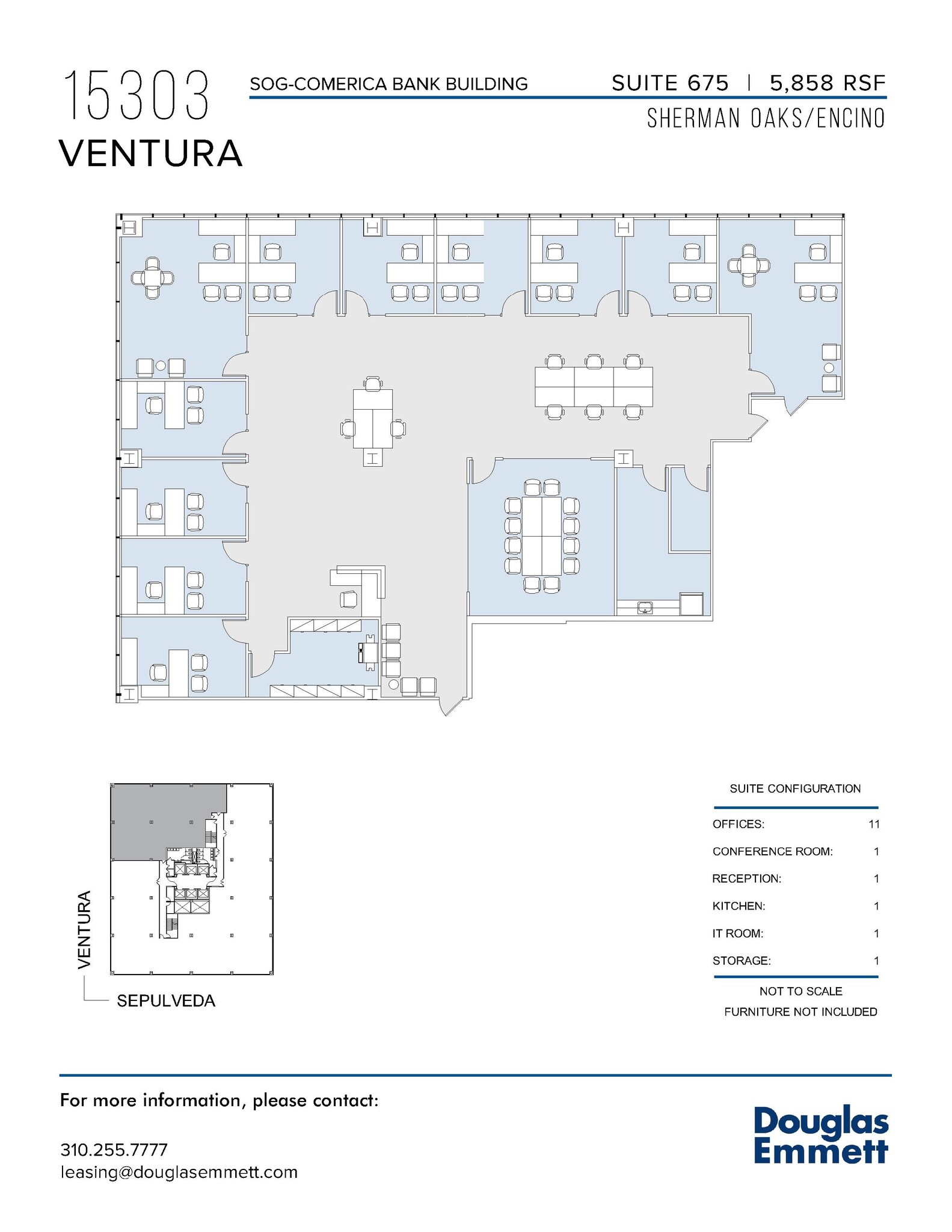 15301 Ventura Blvd, Sherman Oaks, CA en alquiler Plano de la planta- Imagen 1 de 1